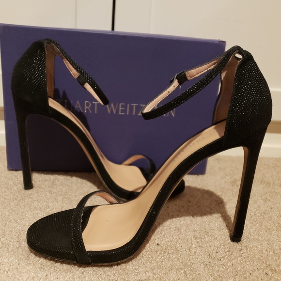 Stuart Weitzman Shoes - Stuart Weitzman Nudist Goosebump Nappa Heels 9.5